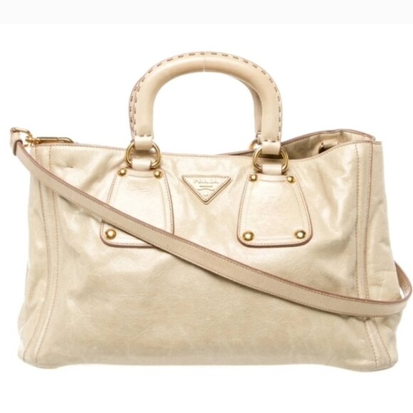 Prada Handbags - PRADA Soft Calf Leather Black Crossbody Bag